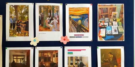 Wyniki Konkursu Bibliotecznego z okazji Międzynarodowego Miesiąca Bibliotek Szkolnych „ Motyw książki w malarstwie”.
